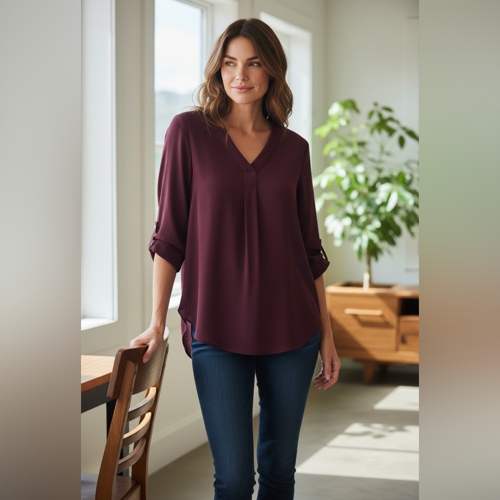 Apt. 9 Women’s V-neck Tunic Blouse